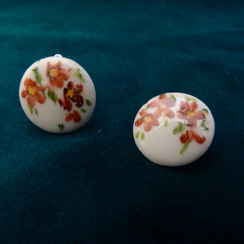 Orecchini fiori rossi