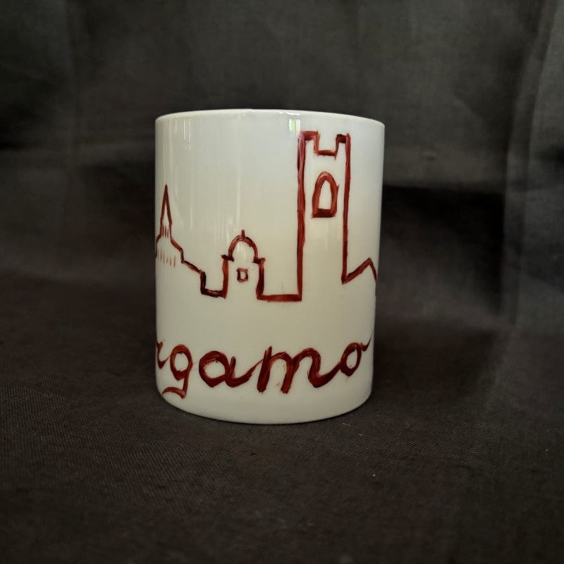 Mug con skyliner di Bergamo