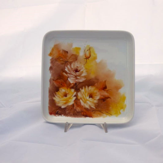 Piatto quadrato per dolci "Rose"