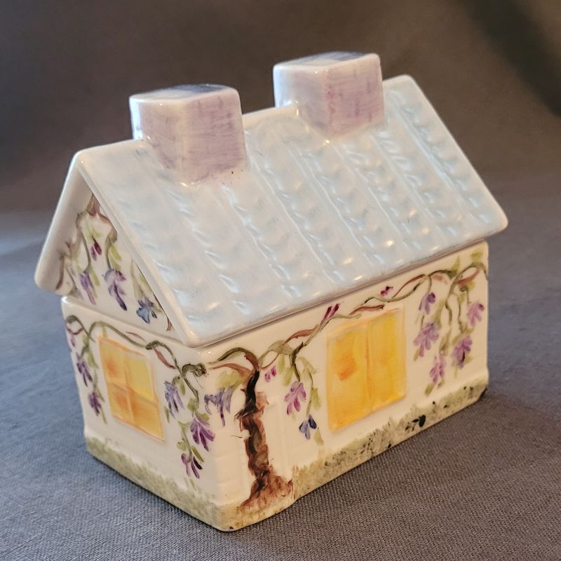Casetta porta gioie viola