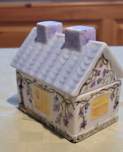 Casetta porta gioie viola