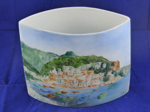 vaso con paesaggio marino